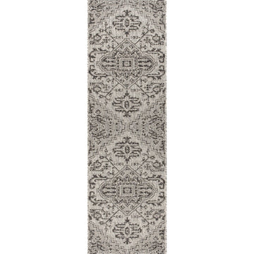 Estrella Bohemian Medallion Textured Weave Indoor/outdoor Runner Rug